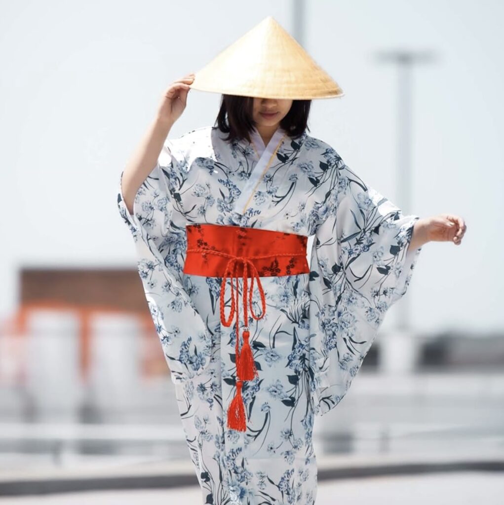 kimono boheme blanc