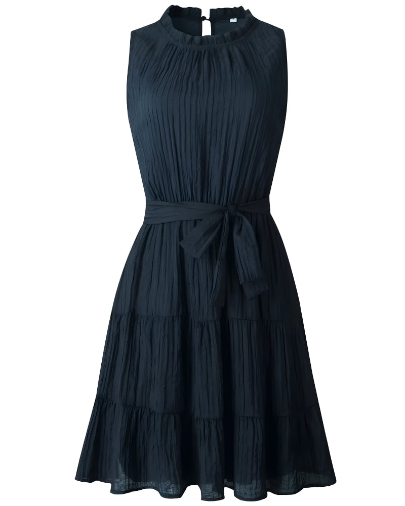 Robe courte décontracté sans manches