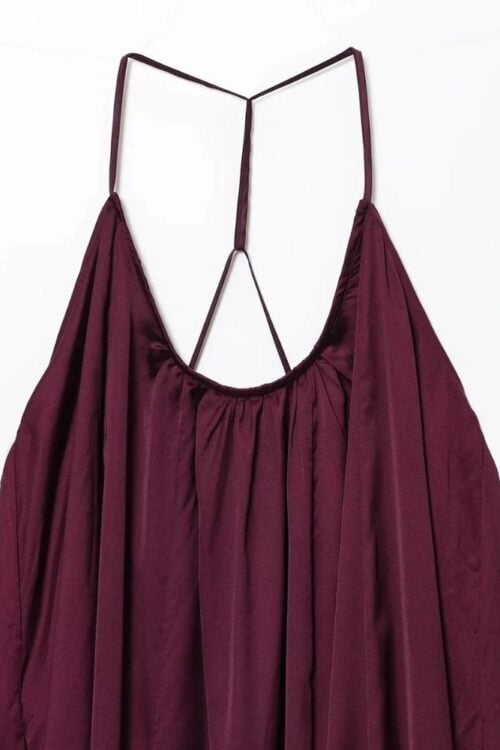 Robe longue bohème fluide au dos nus