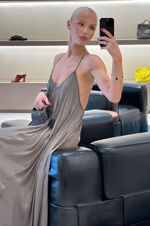 Robe longue bohème fluide au dos nus