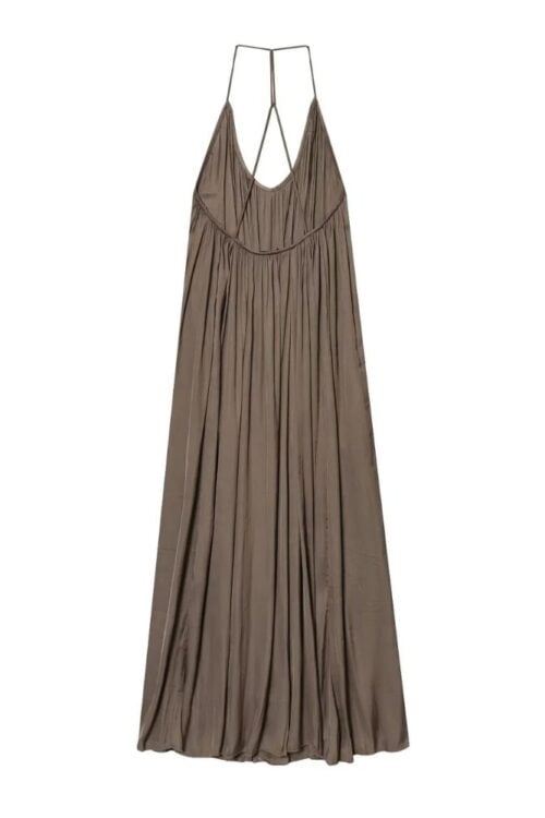 Robe longue bohème fluide au dos nus