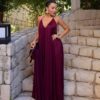 Robe longue bohème fluide au dos nus