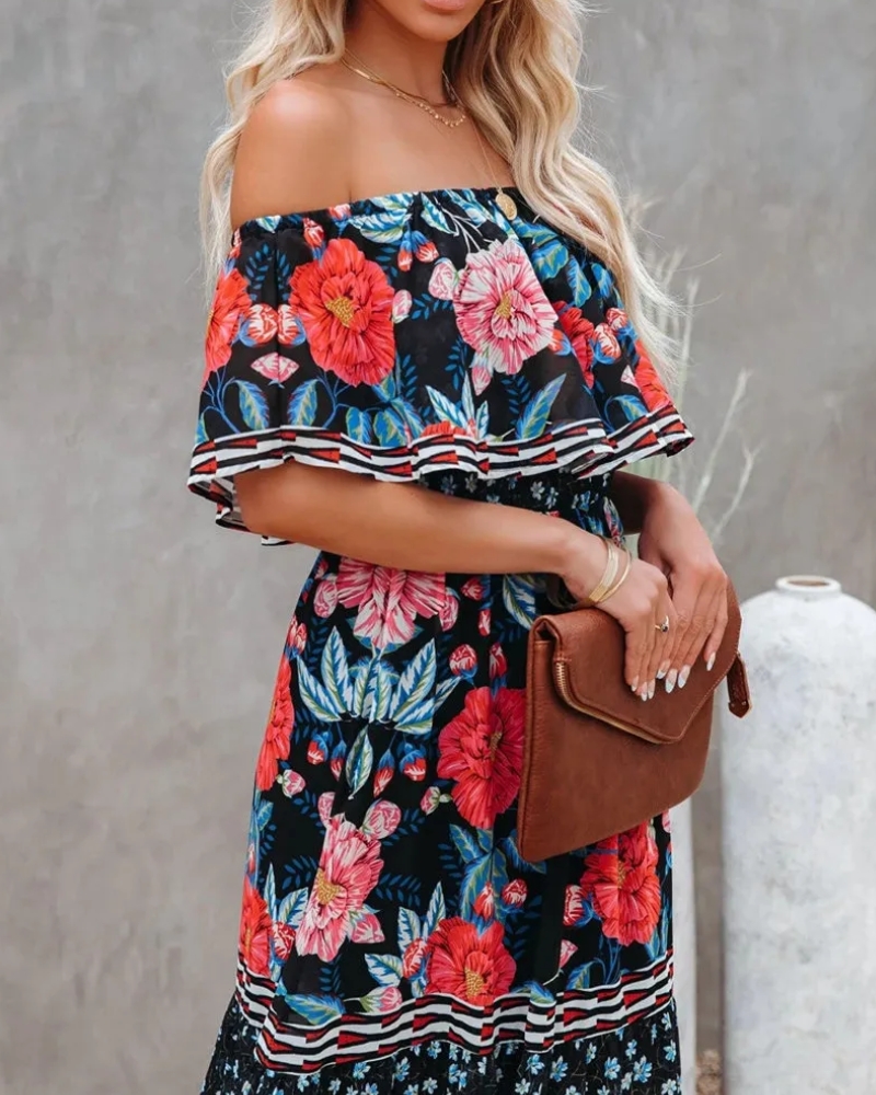Robe longue col fendu à lacets style régulier