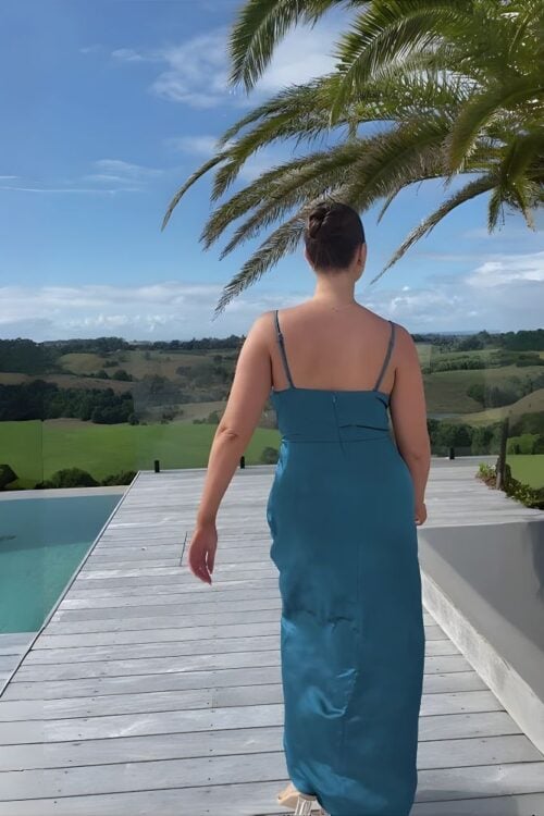 Robe longue polyester bohème élégante