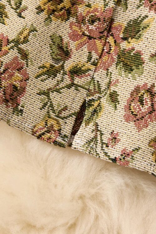 Jupe courte imprimé floral bohème été