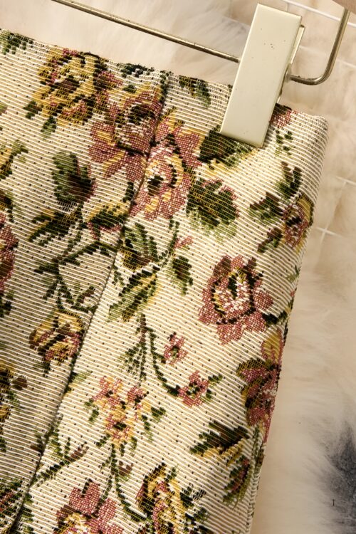 Jupe courte imprimé floral bohème été