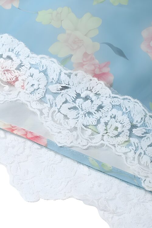 Jupe longue bohème florale fluide élégante