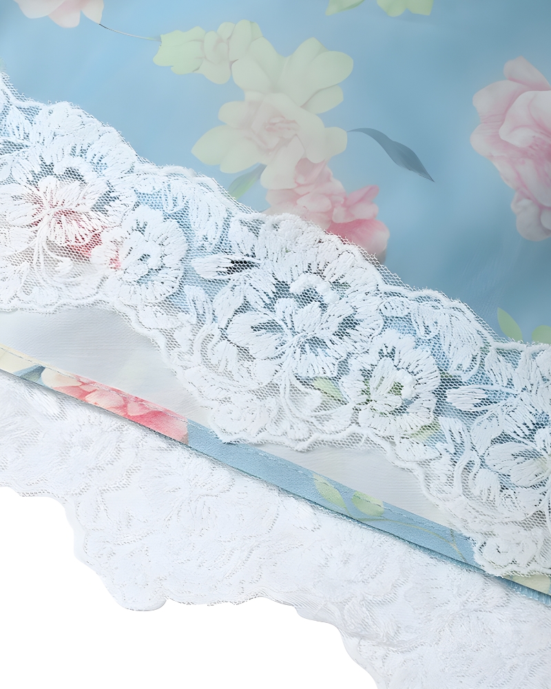 Jupe longue bohème florale fluide élégante
