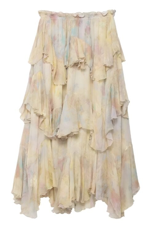Jupe longue bohème vintage fluide