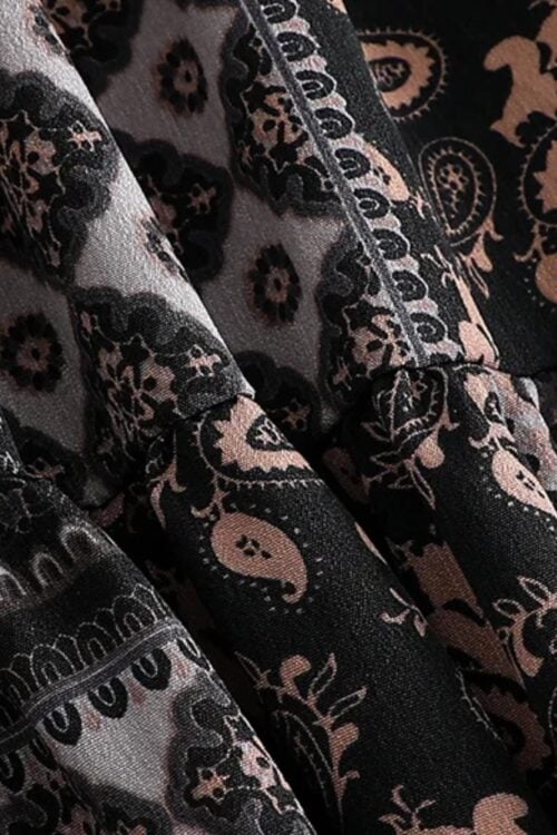 Jupe longue ethnique bohème taille élastique