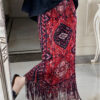 Jupe longue viscose imprimé cachemire bohème