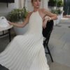 Robe longue dos nu col licou bohème