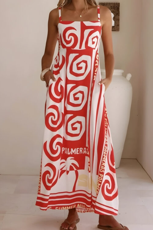 Robe longue viscose imprimé floral romantique